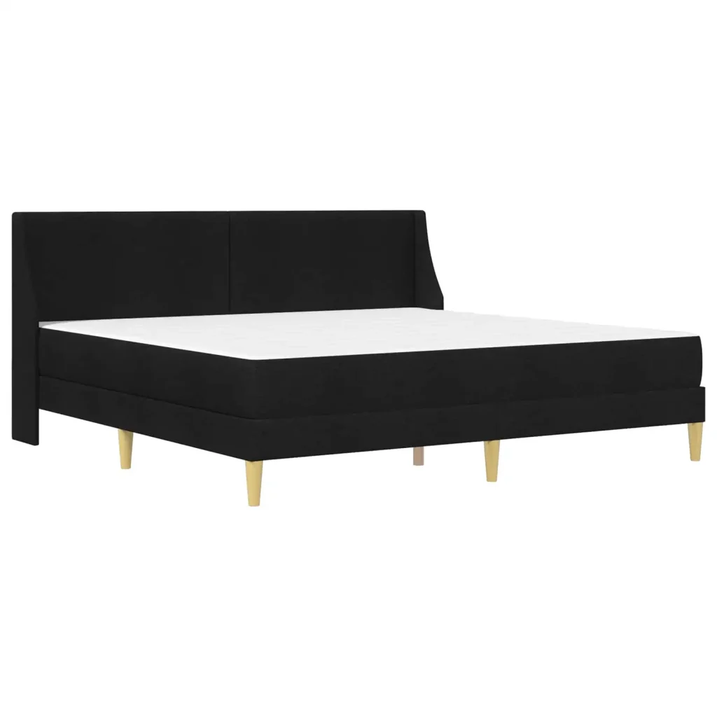 Struttura letto con materasso Nero 180 x 200 cm Tessuto 3415237 - Image 3