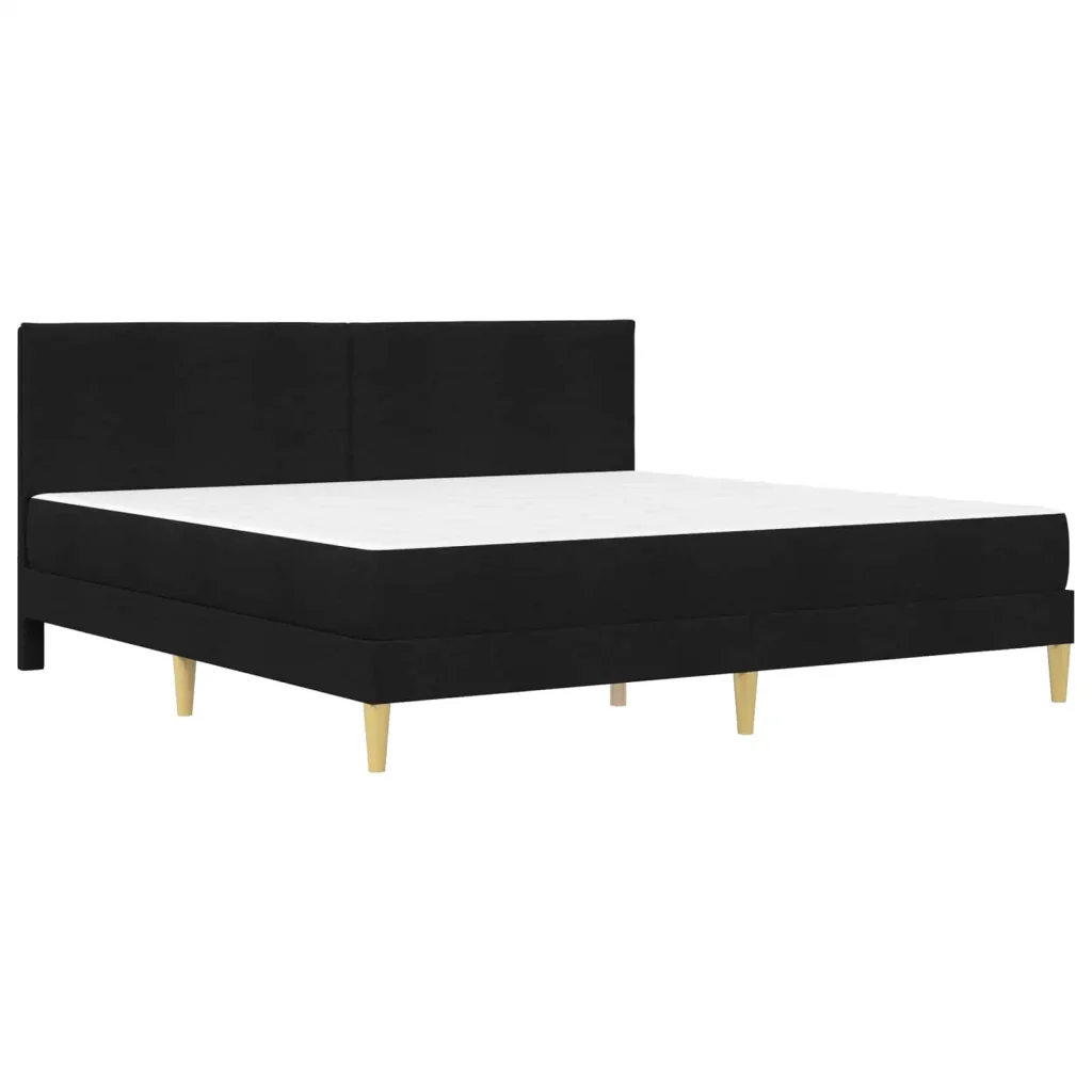 Struttura letto con materasso Nero 180 x 200 cm Tessuto 3415255 - Image 3
