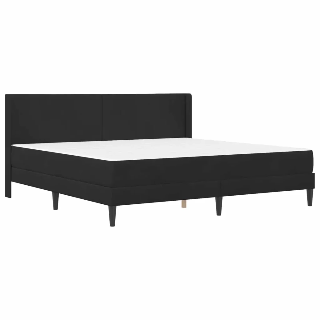 Struttura letto con materasso Nero 180 x 200 cm Velluto 3415249 - Image 3