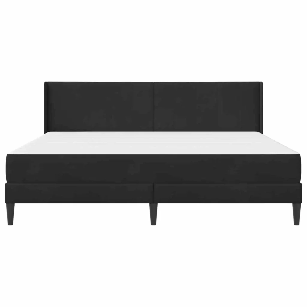 Struttura letto con materasso Nero 180 x 200 cm Velluto 3415249 - Image 6