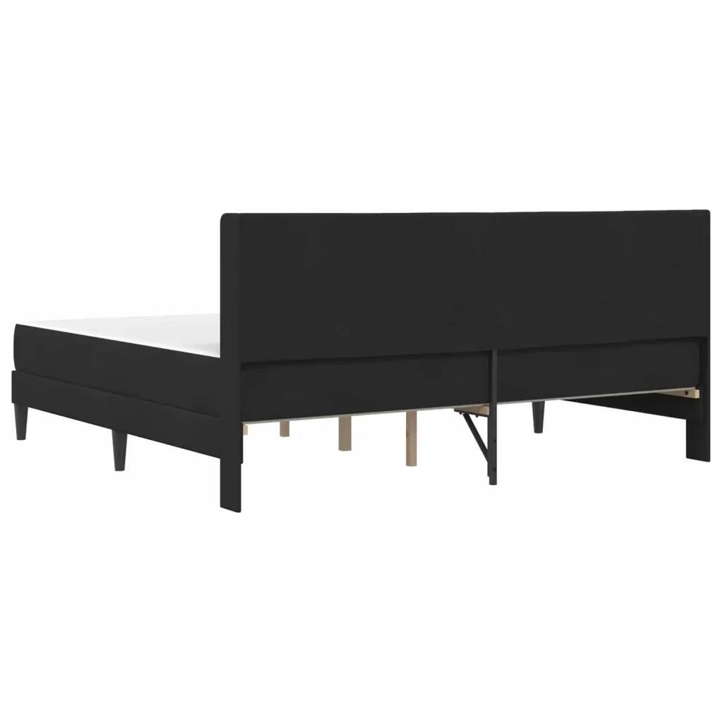 Struttura letto con materasso Nero 180 x 200 cm Velluto 3415249 - Image 8