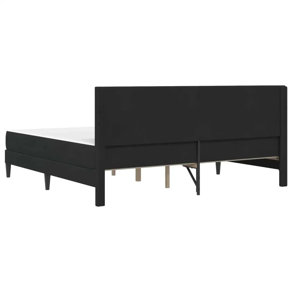 Struttura letto con materasso Nero 180 x 200 cm Velluto 3415261 - Image 8
