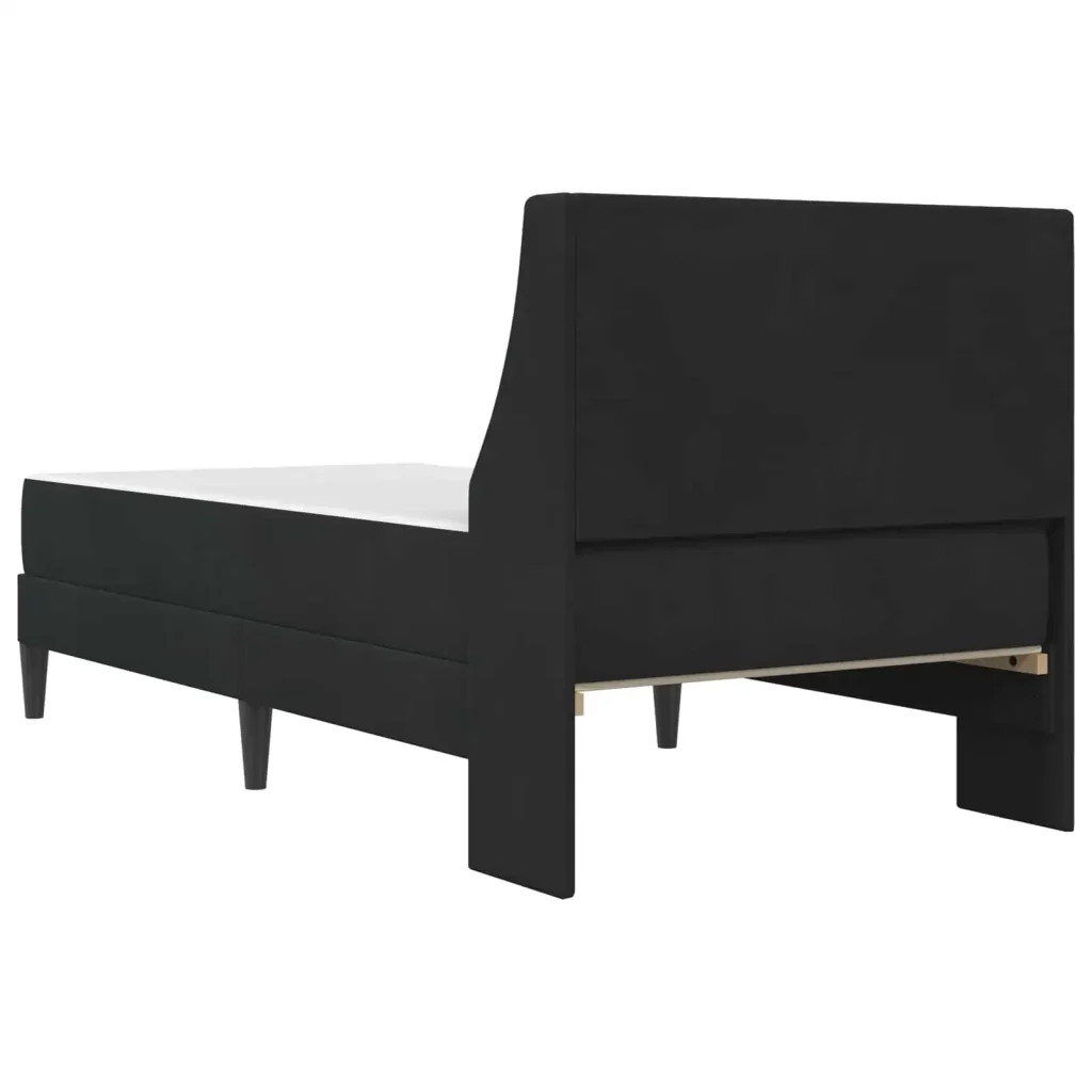 Struttura letto con materasso Nero 90 x 190 cm Velluto 3415240 - Image 8