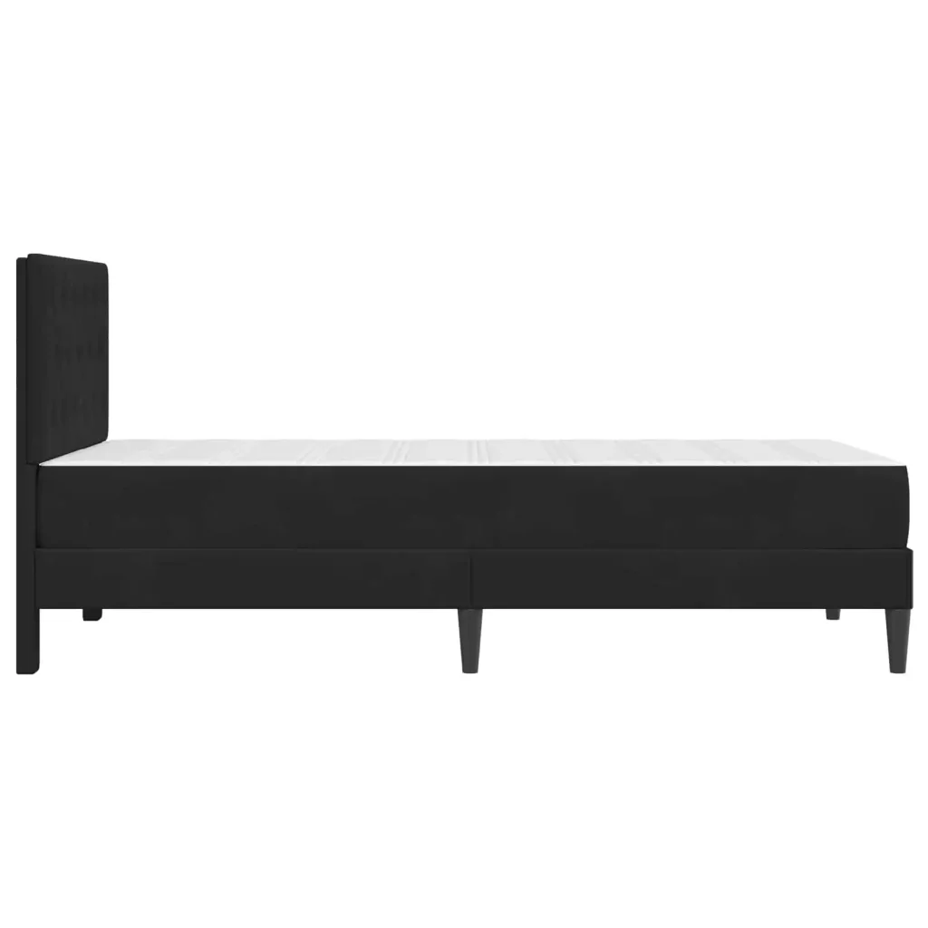 Struttura letto con materasso Nero 90 x 190 cm Velluto 3415258 - Image 7