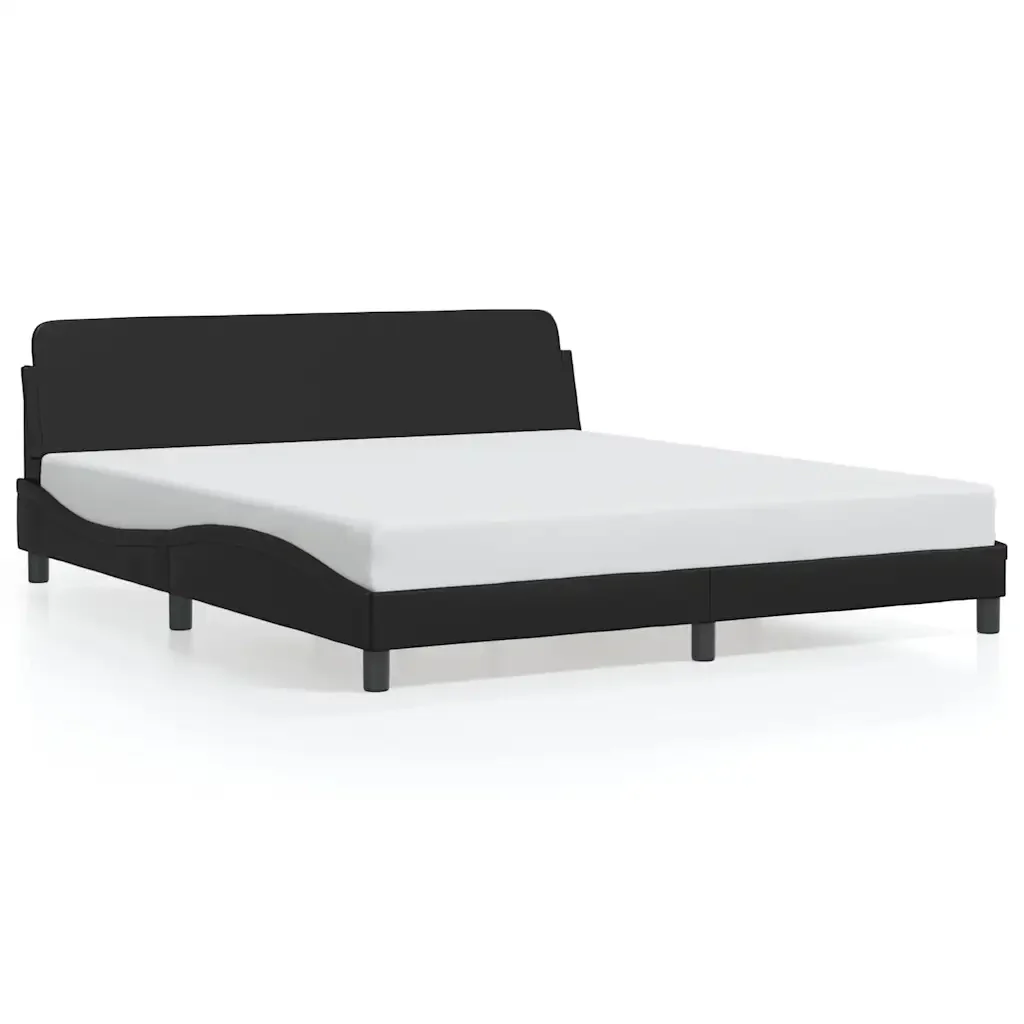 Struttura letto Dover Nera 180x200 cm in Similpelle 373339 - Image 2