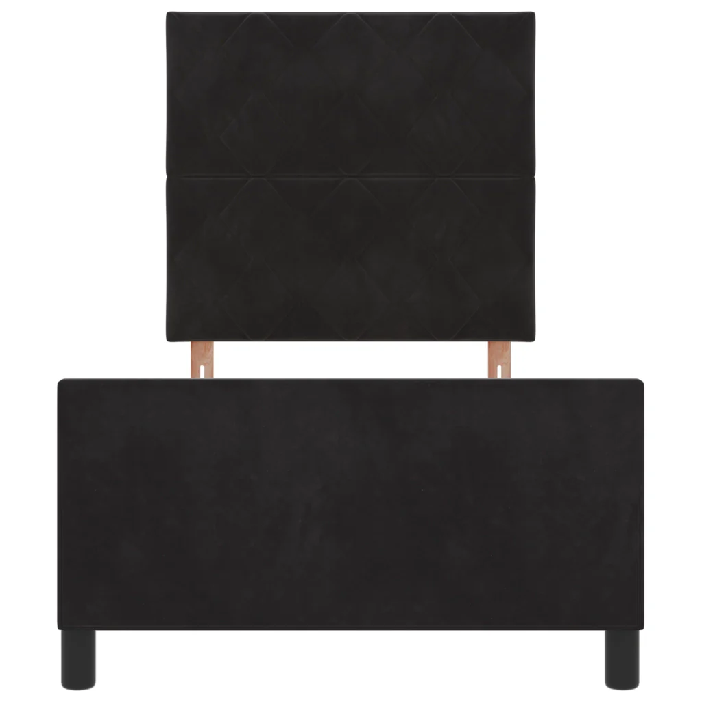 Struttura Letto  Nera 100x200 cm in Velluto - Image 8