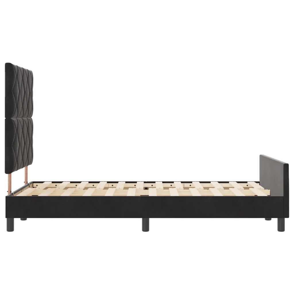 Struttura Letto Nera 120x190 cm in Velluto - Image 9