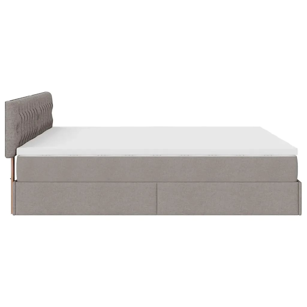 Struttura Letto Pouf con Materassi Tortora 180x200cm in Tessuto 3312019 - Image 10