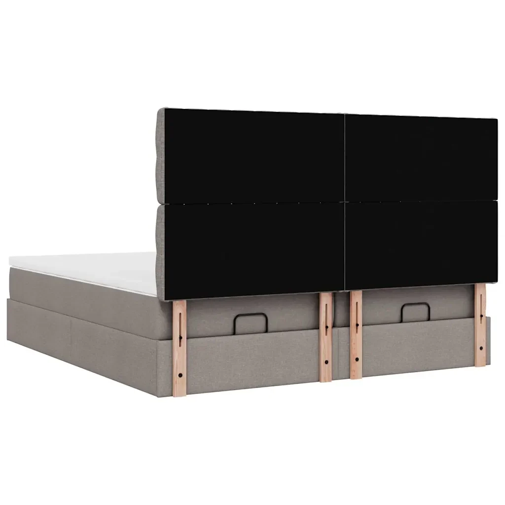 Struttura Letto Pouf con Materassi Tortora 180x200cm in Tessuto 3314566 - Image 10