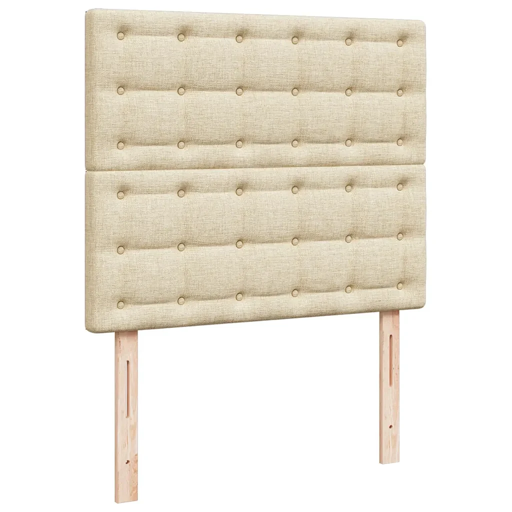 Struttura Letto Pouf con Materasso Crema 120x190 cm in Tessuto 3313311 - Image 9