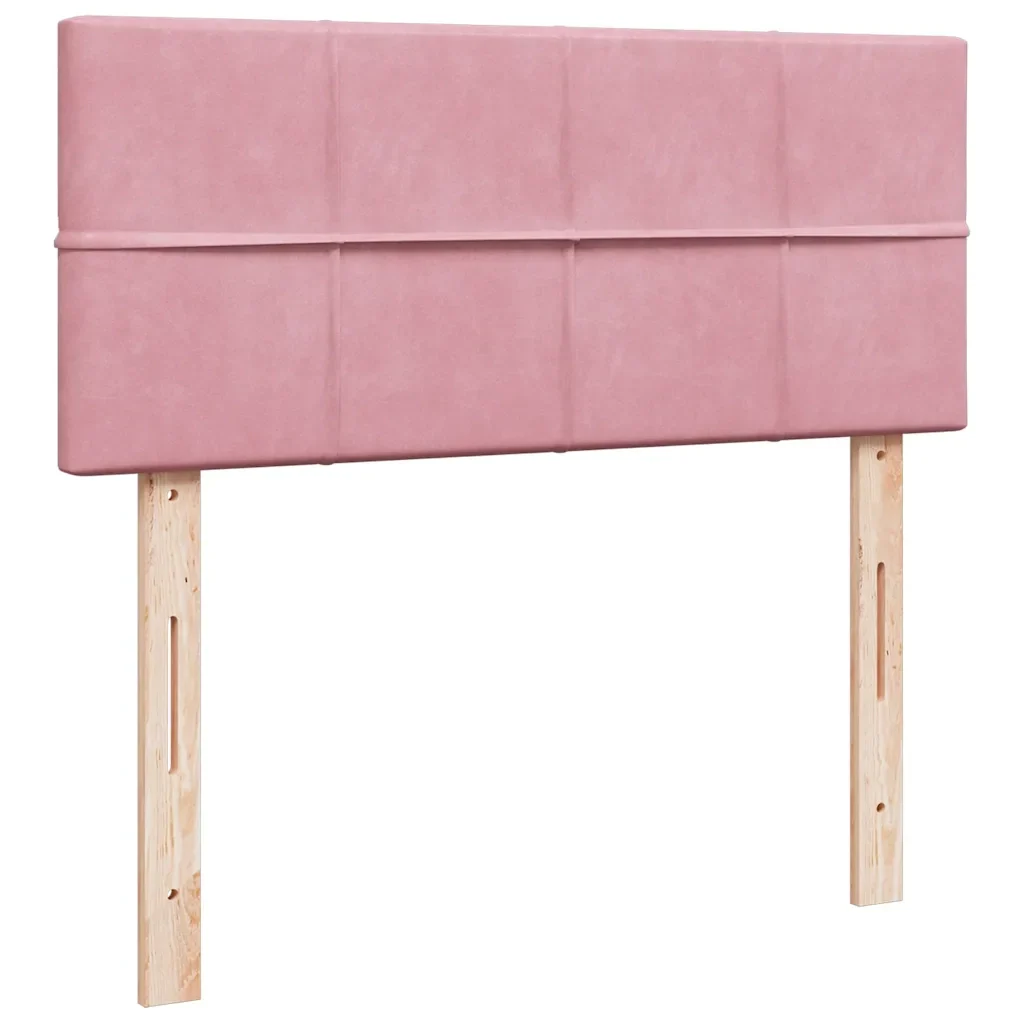Pouf Letto con Materasso Rosa 120x190 cm Velluto 3311764 - Image 8