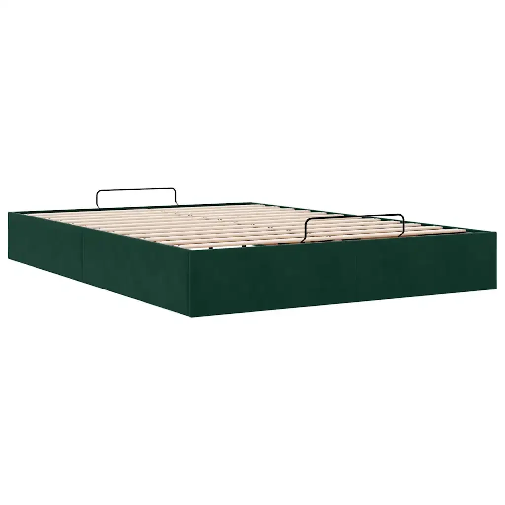 Struttura Letto Pouf senza Materasso 140x190 cm in Velluto - Image 5
