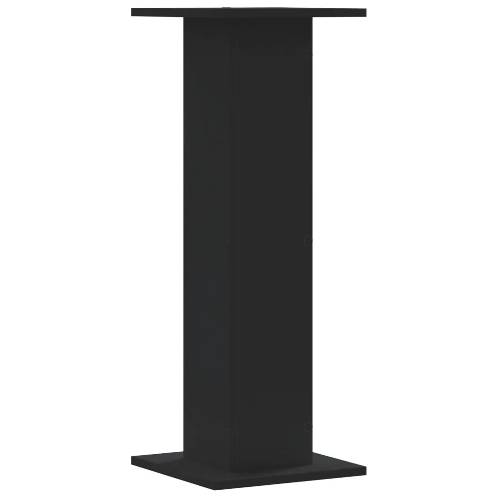 Supporti per Piante 2 pz Neri 30x30x80 cm Legno Multistrato 3307865 - Image 5