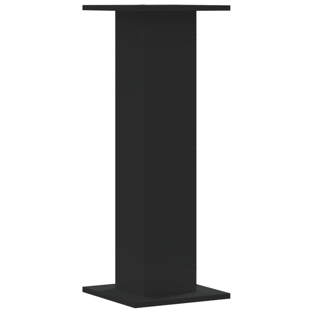 Supporti per Piante 2 pz Neri 30x30x80 cm Legno Multistrato 3307865 - Image 6