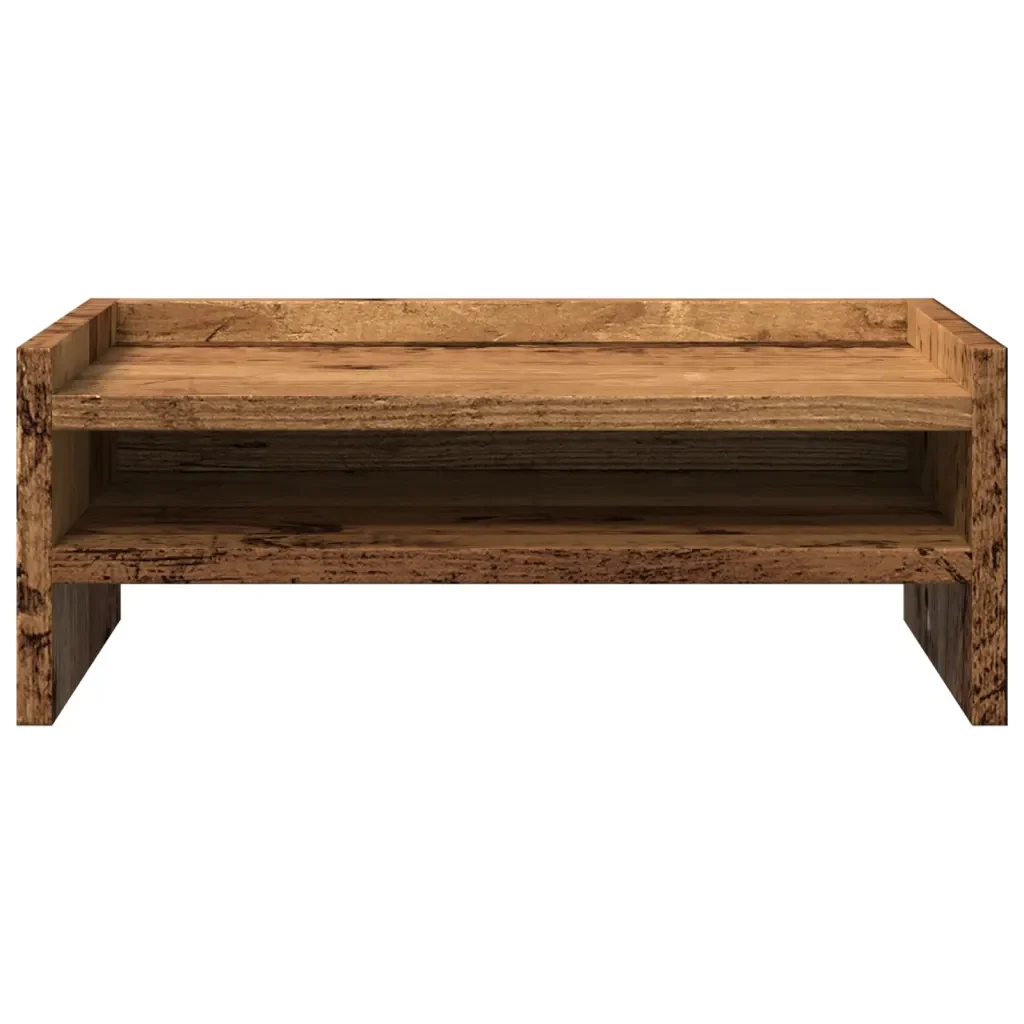Supporto Monitor Legno Vecchio 42x24x16 cm in Truciolato 854722 - Image 4