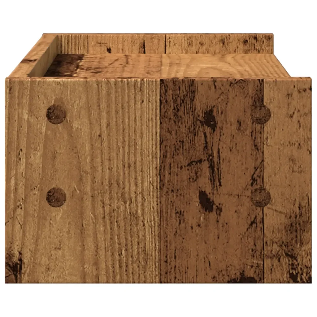 Supporto Monitor Legno Vecchio 42x24x16 cm in Truciolato 854722 - Image 5