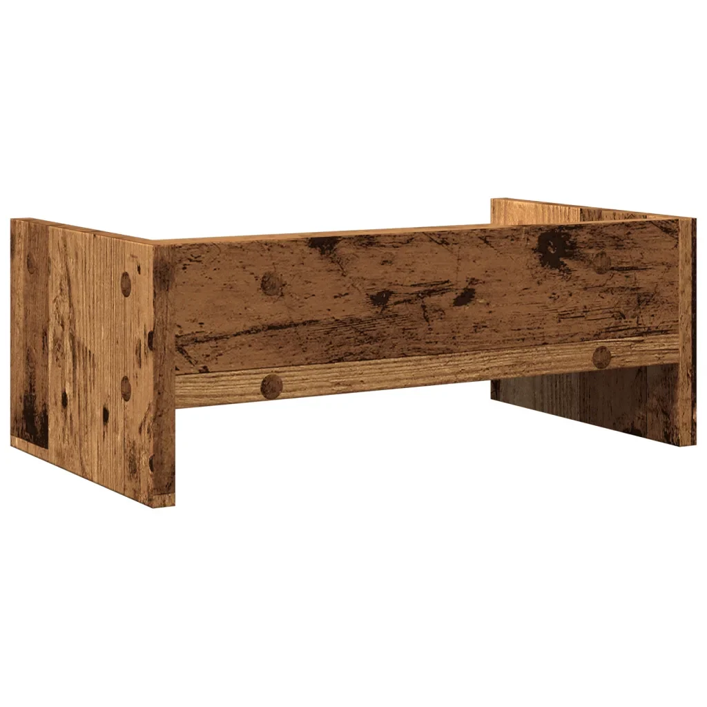 Supporto Monitor Legno Vecchio 42x24x16 cm in Truciolato 854722 - Image 6