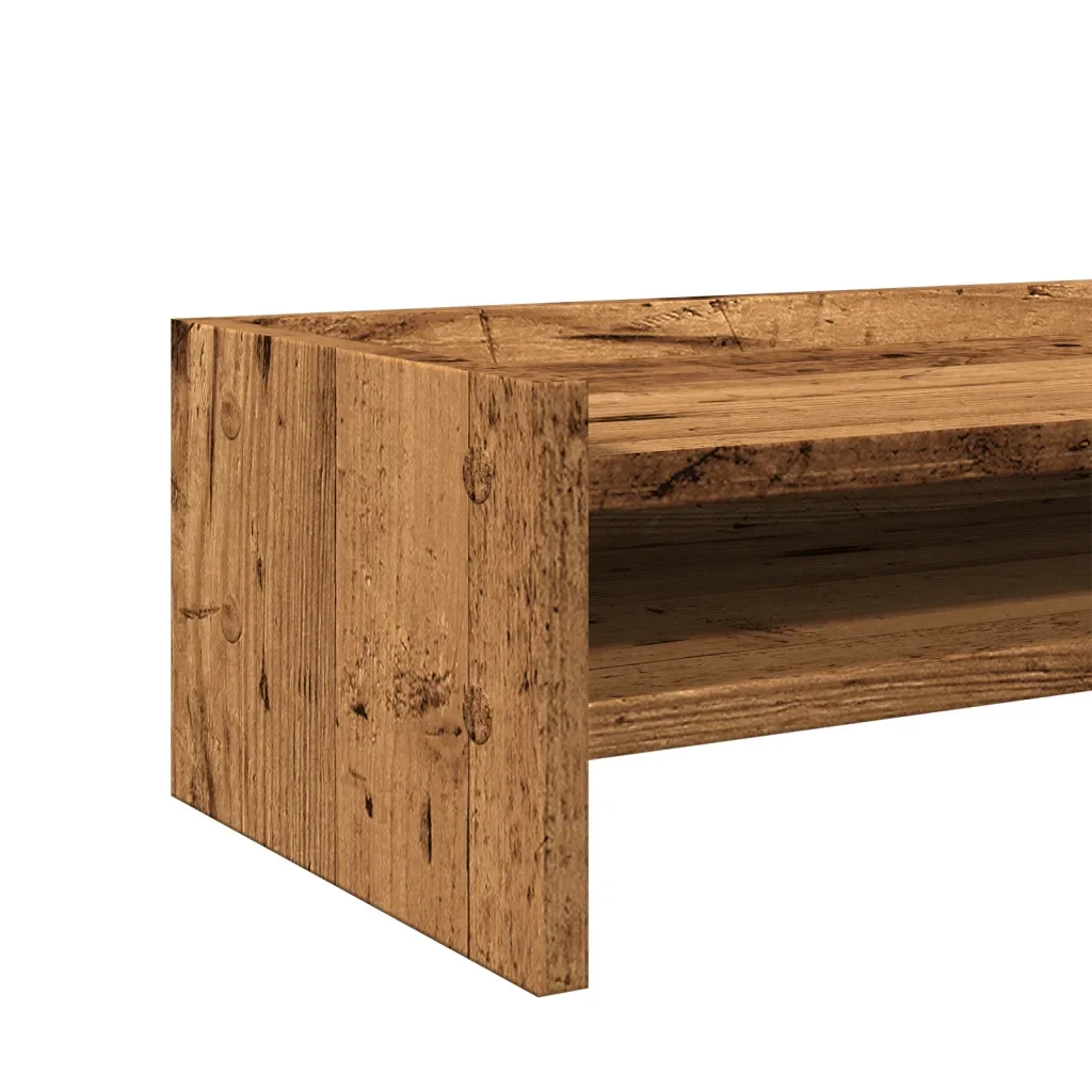 Supporto Monitor Legno Vecchio 42x24x16 cm in Truciolato 854722 - Image 7