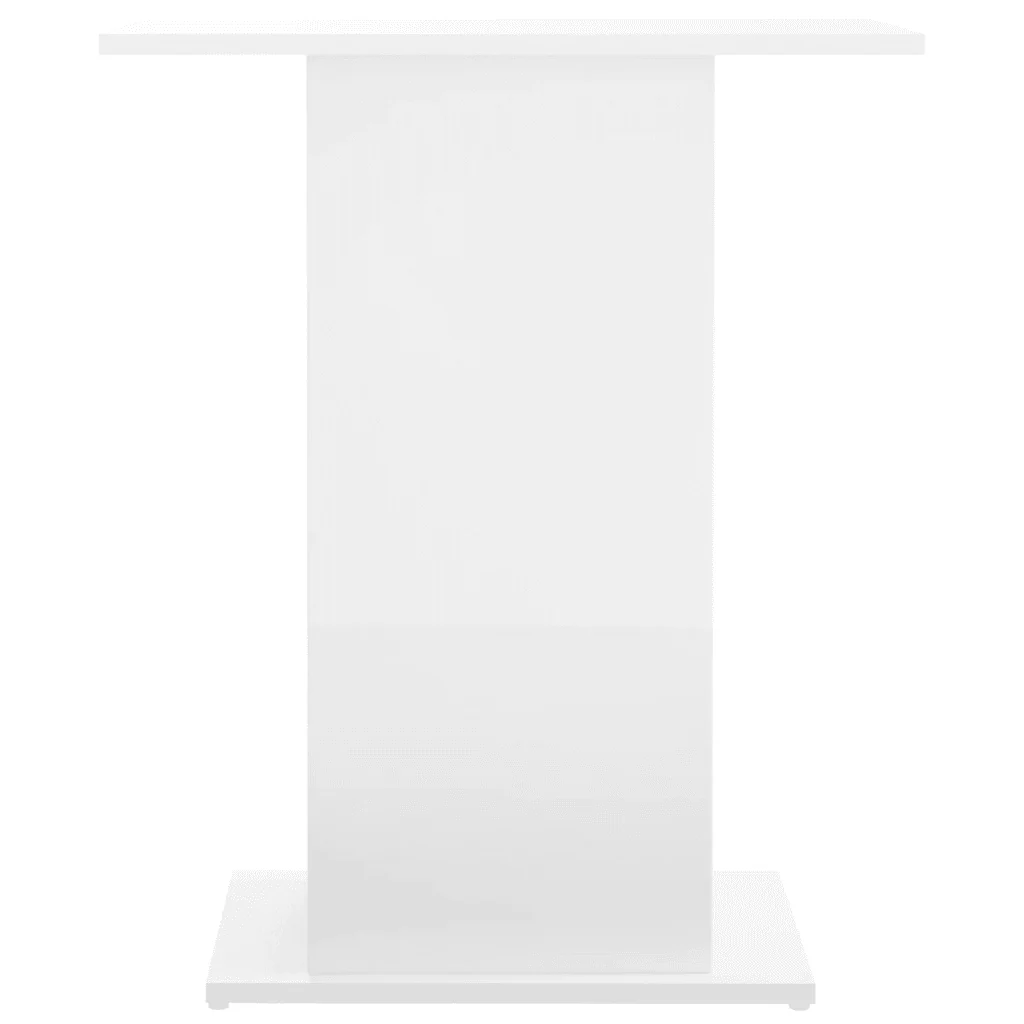 Supporto per Acquario 60,5x36x72,5 cm Multistrato Bianco Lucido 833641 - Image 4