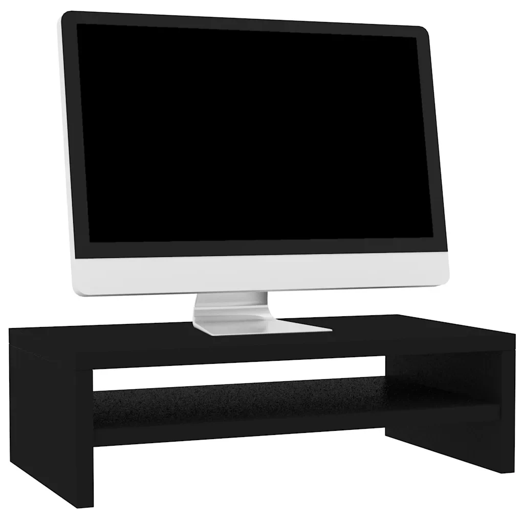 Supporto per Monitor Nero 42x24x13 cm in Legno Multistrato 800217 - Image 3