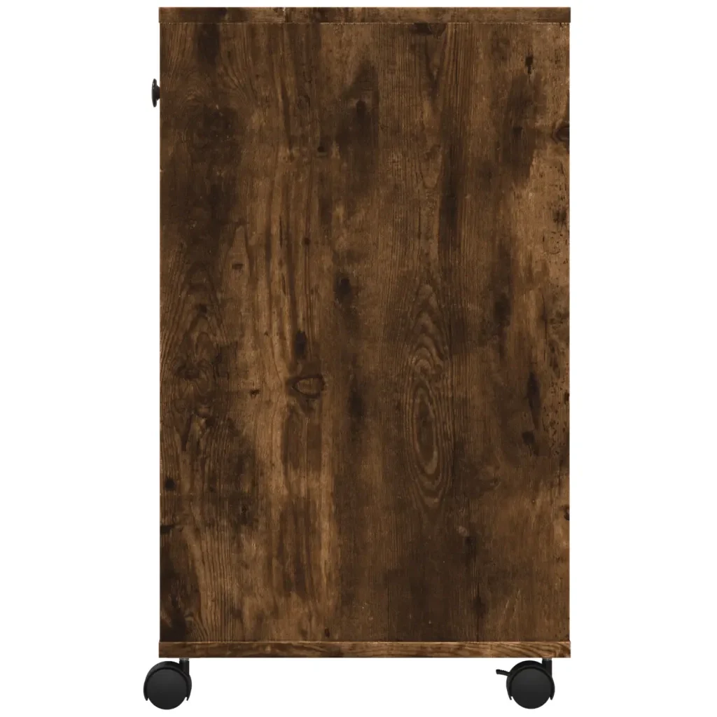 Supporto per Stampante con Ruote Rovere Fumo 60x40x68,5 cm - Image 6