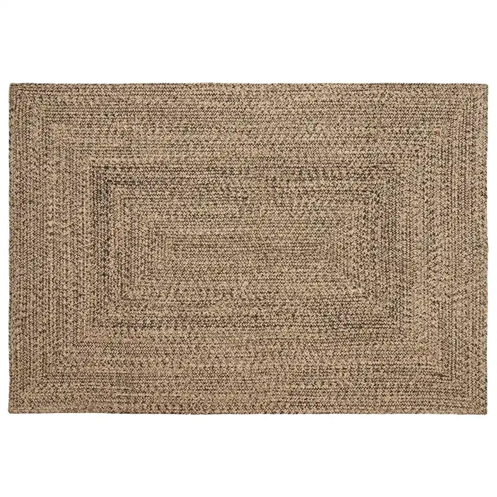 Tappeti per area Naturale e Nero 140 x 200 cm Juta