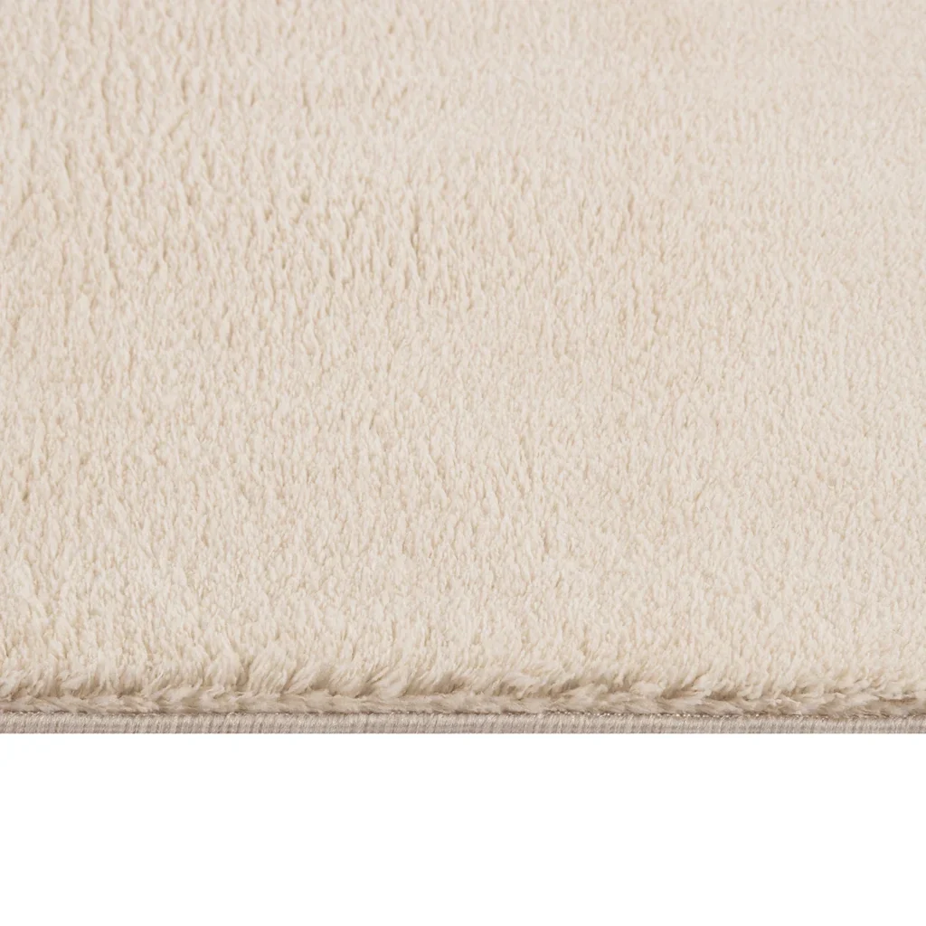 Tappeto Lavabile Soffice Pelo Corto 160x230cm Antiscivolo Beige 342202 - Image 5