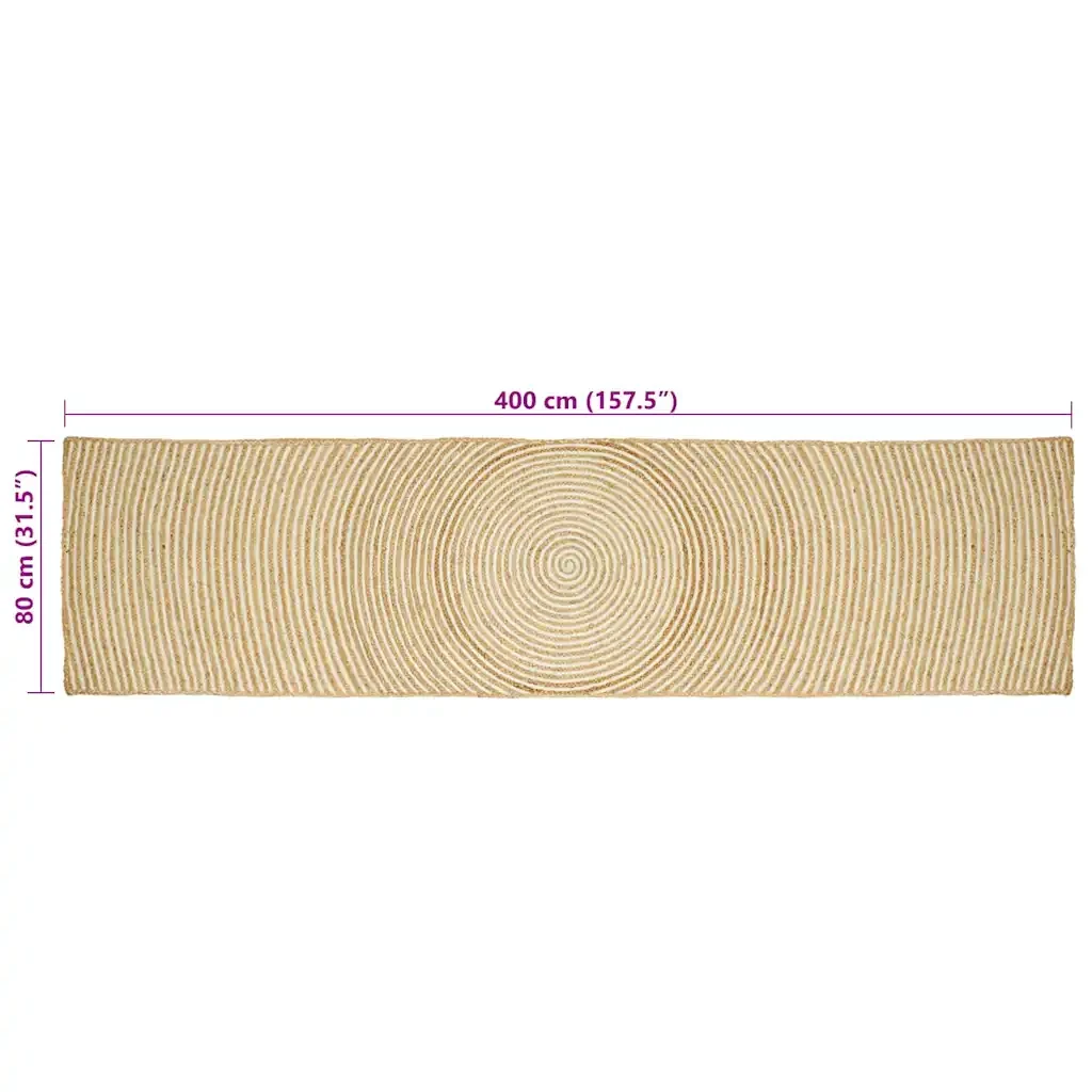 Tappeti per area Bianco 80 x 400 cm Juta 42010718 - Image 8
