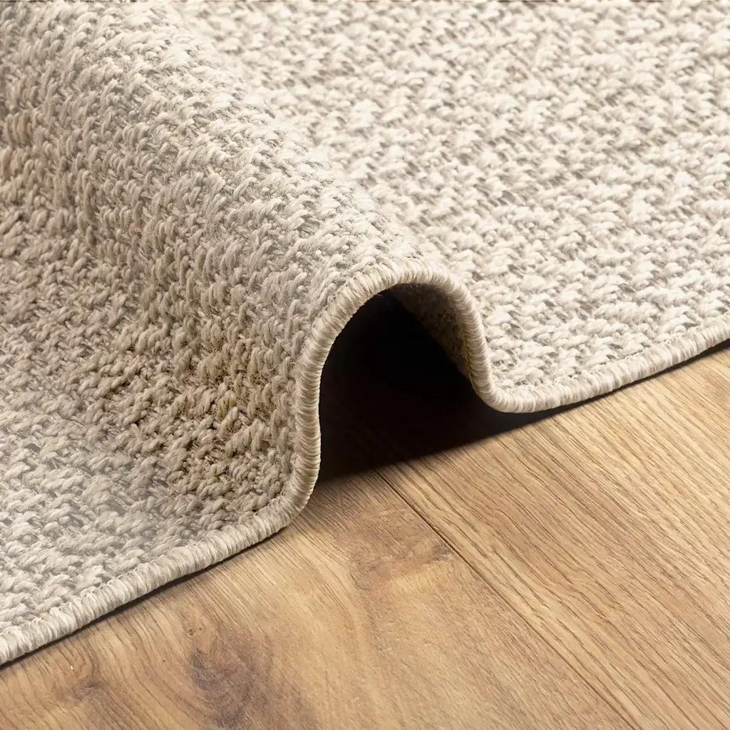 Tappeto ZIZUR Crema 240x340 cm Aspetto Iuta Interni ed Esterni 4010370 - Image 5