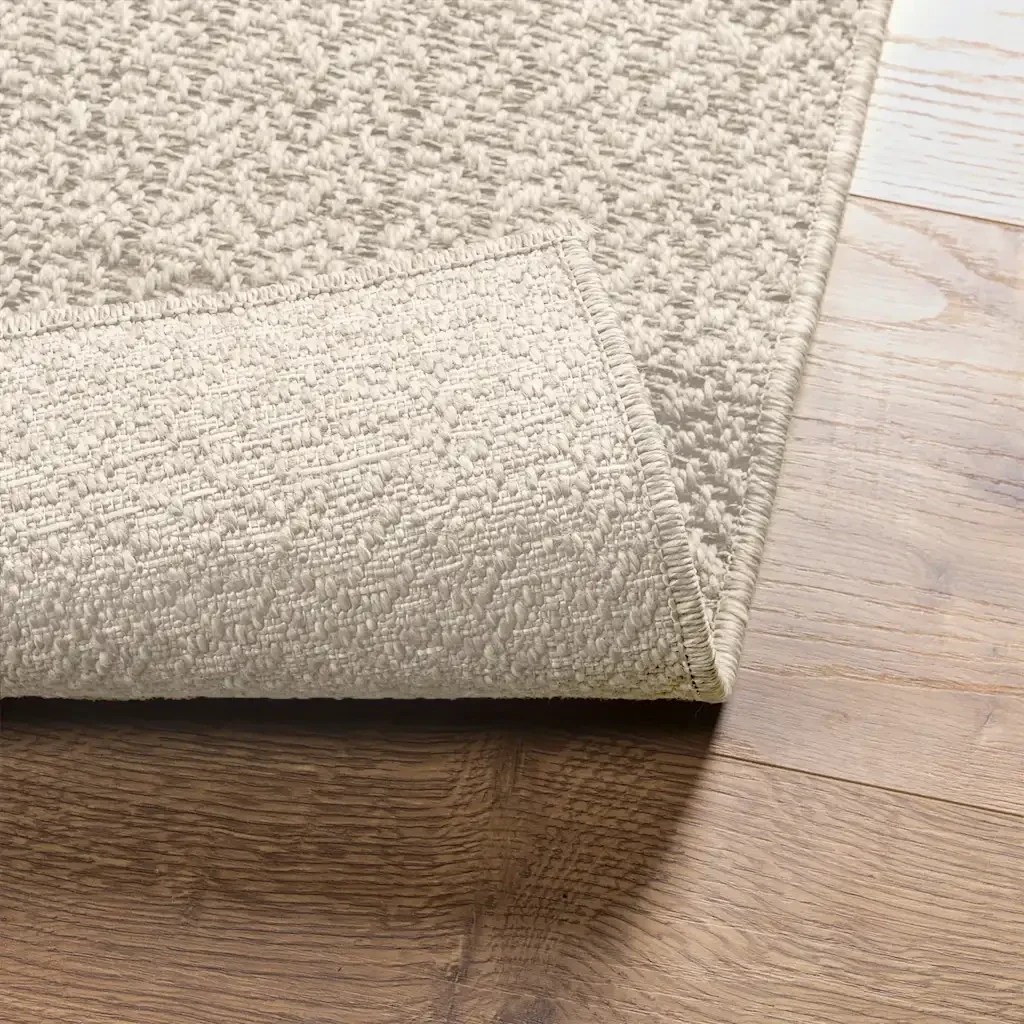 Tappeto ZIZUR Crema 240x340 cm Aspetto Iuta Interni ed Esterni 4010370 - Image 6