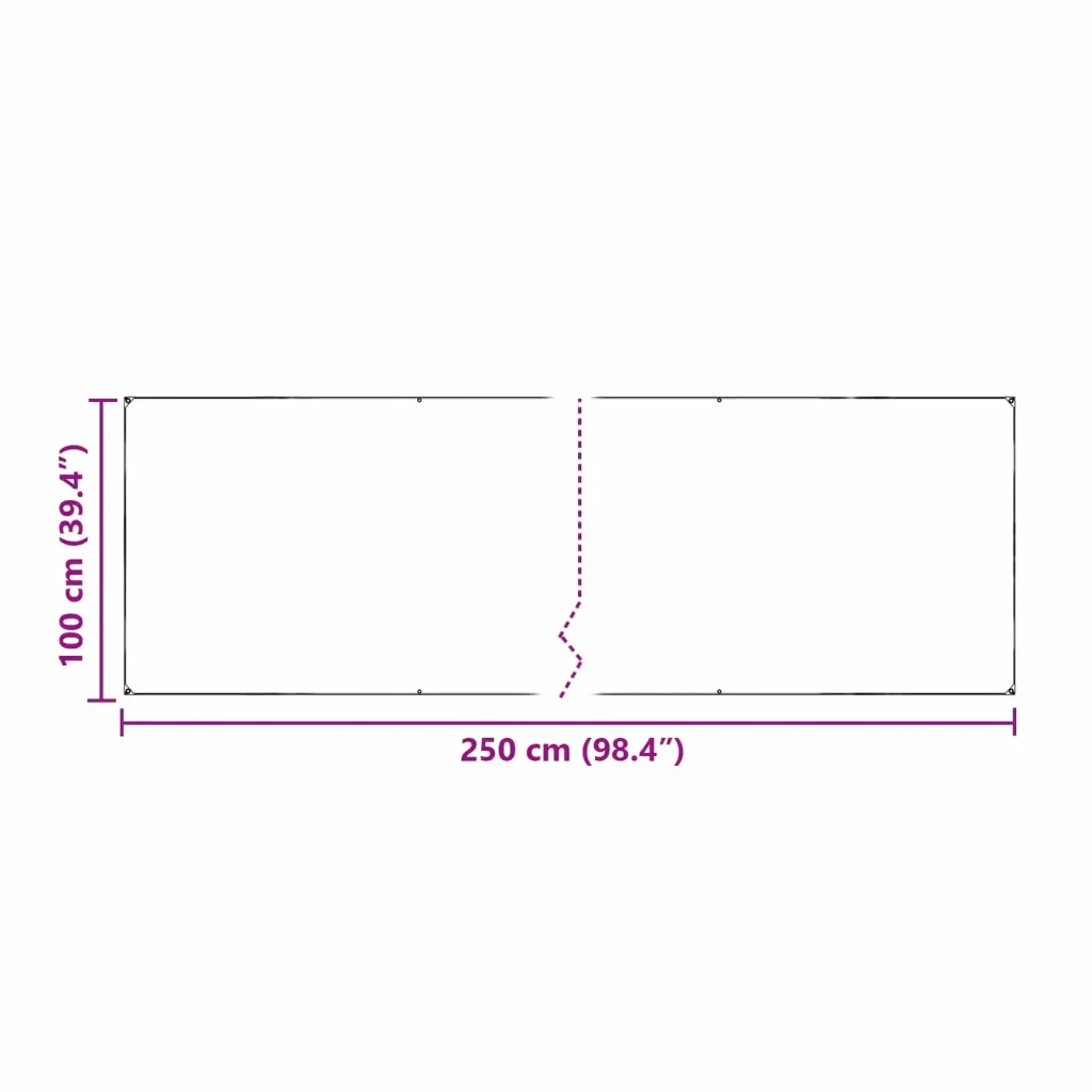 Tarp 350 gsm Trasparente 2,5 x 1 m PVC 42038951 - Image 10