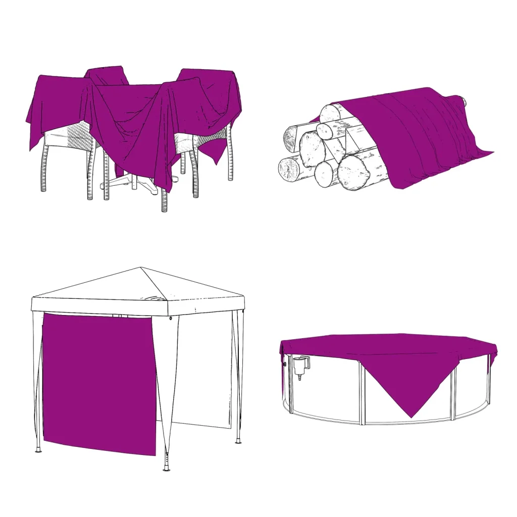 Tarp 350 gsm Trasparente 2,5 x 1 m PVC 42038951 - Image 9