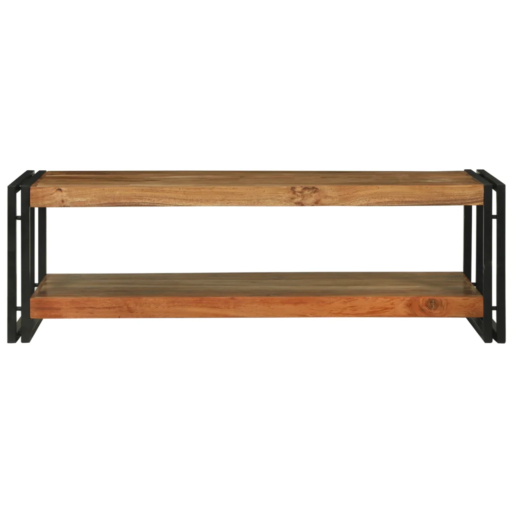 Tavolino da caffÃ¨ 120x50x38 cm in legno massello di acacia - Image 3