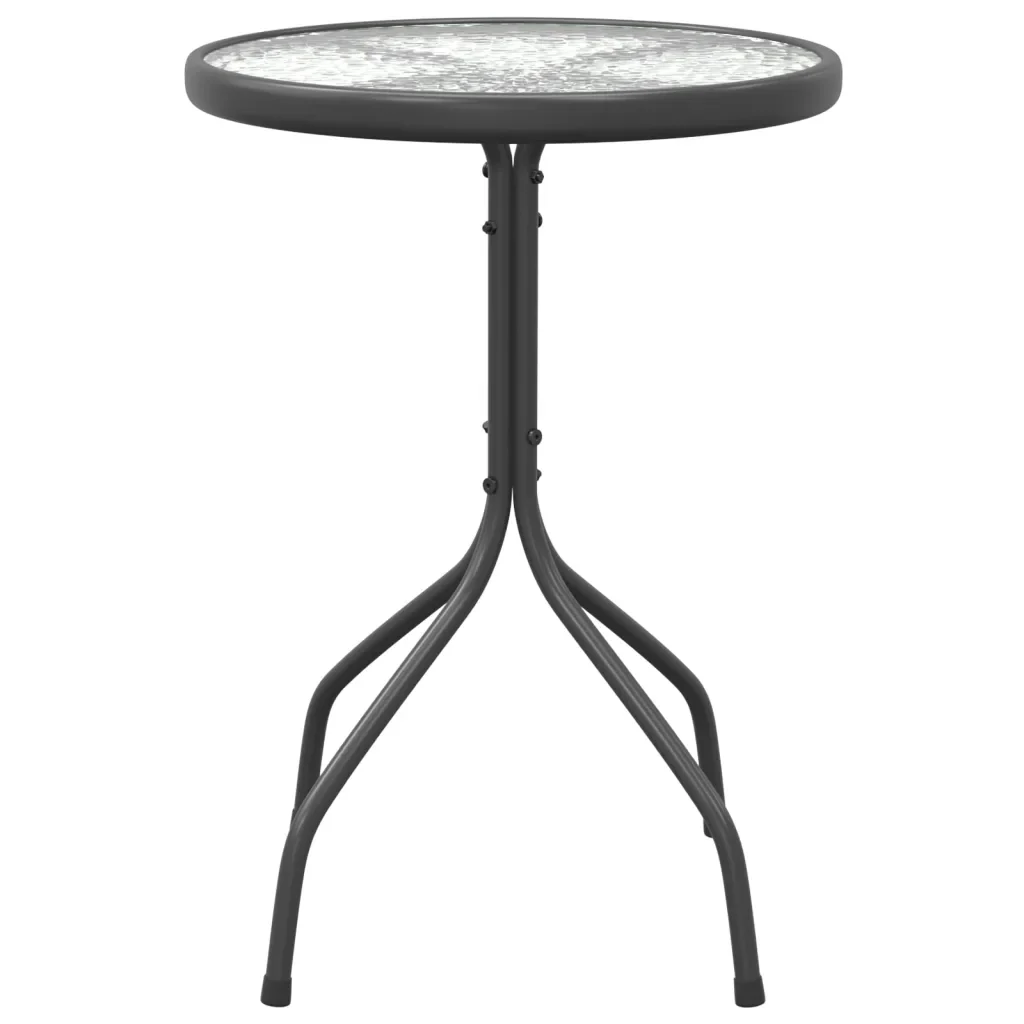 Tavolino da Giardino Ø50x71 cm in Acciaio Antracite 316823 - Image 3