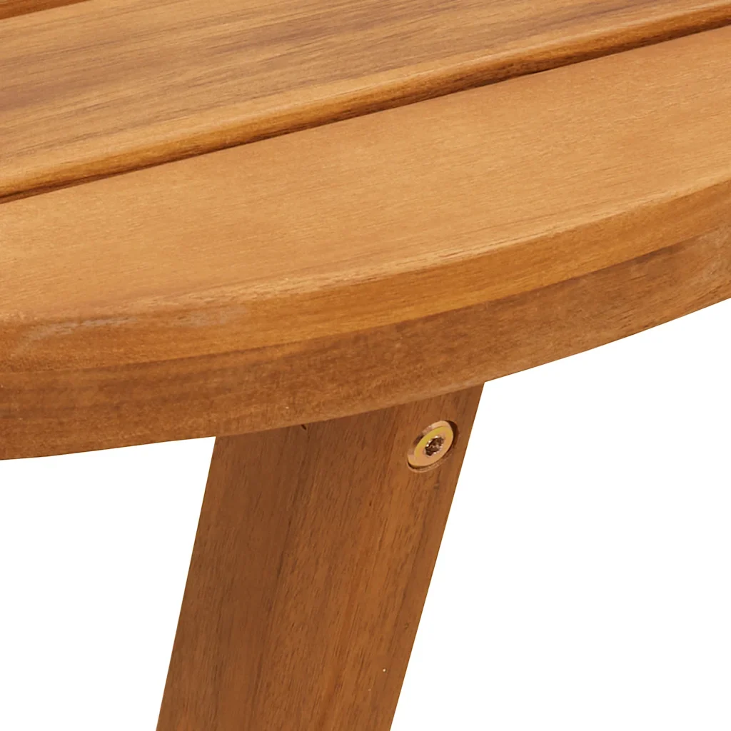 Tavolino da giardino rotondo Ø55x60 cm in Legno Massello di Acacia 4108132 - Image 9