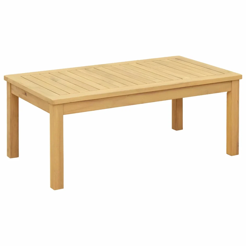 Tavolino da salotto Acacia chiaro 90 x 50 x 36 cm