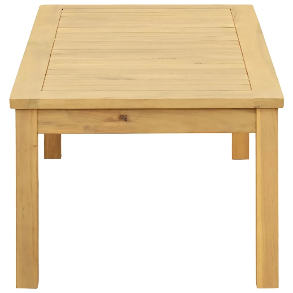 Tavolino da salotto Acacia chiaro 90 x 50 x 36 cm - Image 3