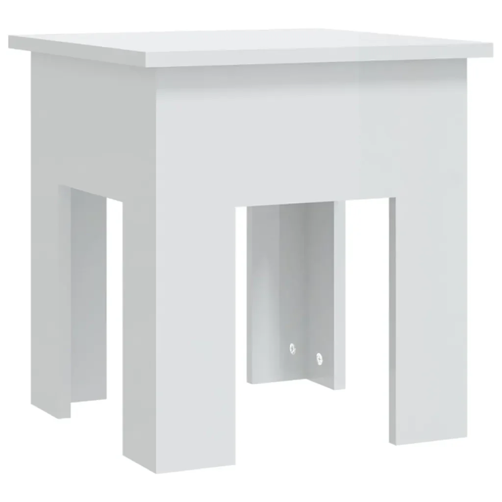 Tavolino da Salotto Bianco 40x40x42 cm in Truciolato 810250 - Image 2