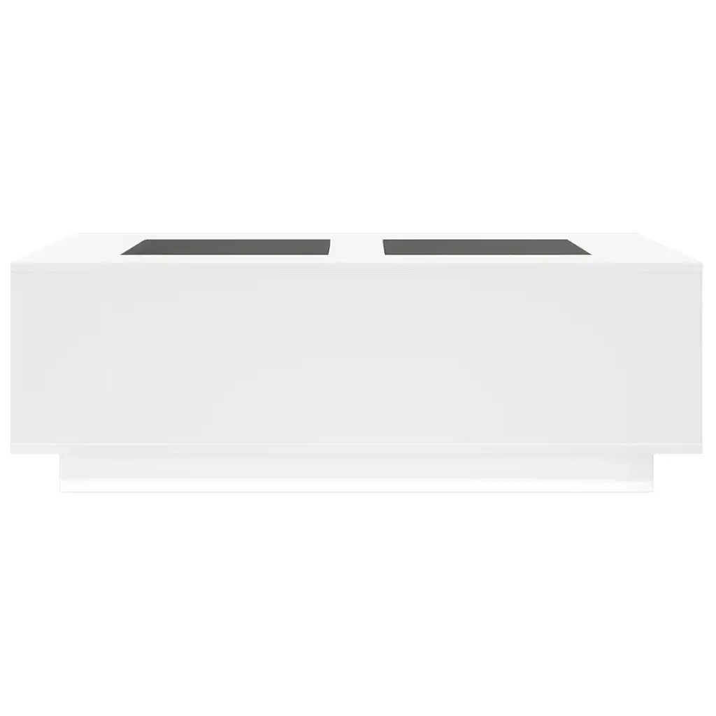 Tavolino da Salotto con LED Infinity Bianco 116x69x40 cm 3284056 - Image 6