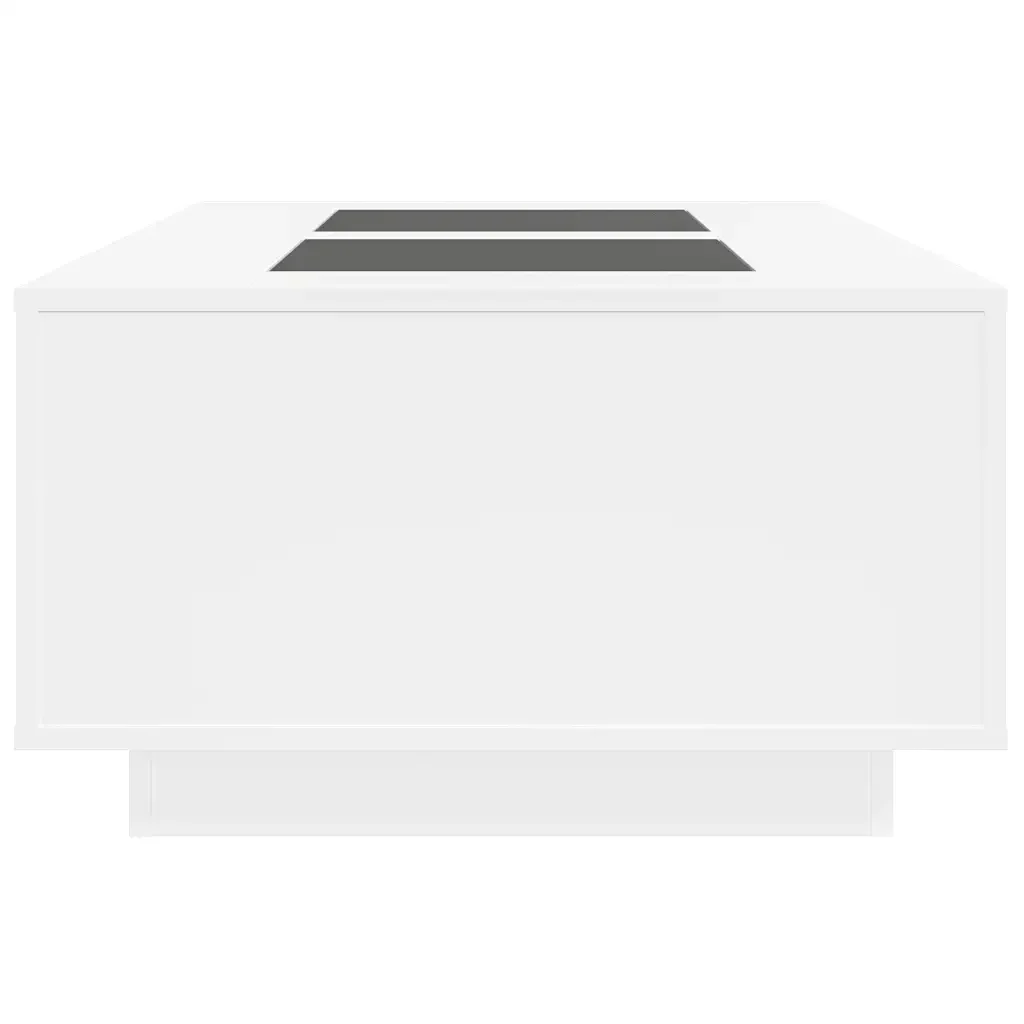Tavolino da Salotto con LED Infinity Bianco 116x69x40 cm 3284056 - Image 7