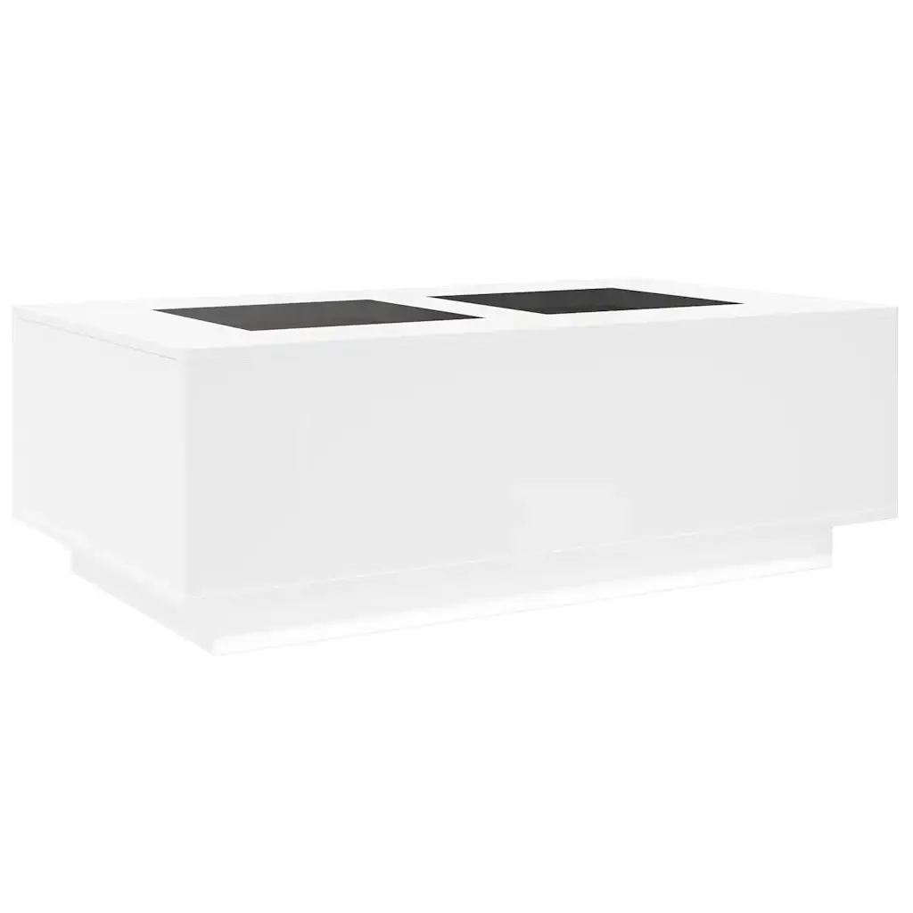 Tavolino da Salotto con LED Infinity Bianco 116x69x40 cm 3284056 - Image 8