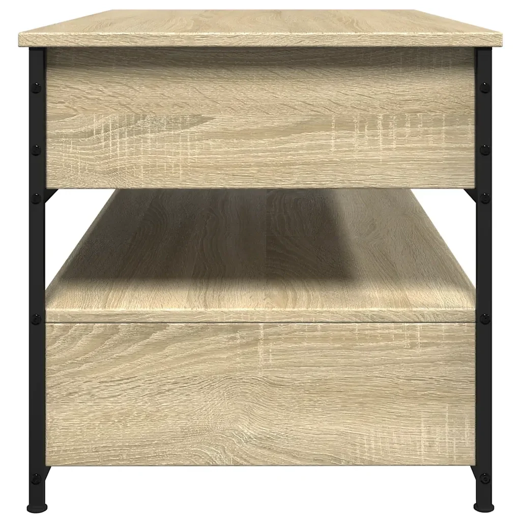 Tavolino Salotto Rovere Sonoma 85x50x50 cm Multistrato Metallo 845387 - Image 6