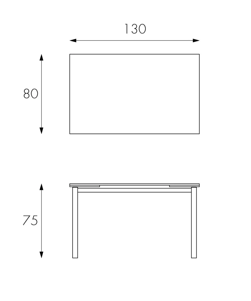 Tavolo Allungabile 130/200x80x75 cm in Metallo con Top in Vetro Cappuccino - Image 4