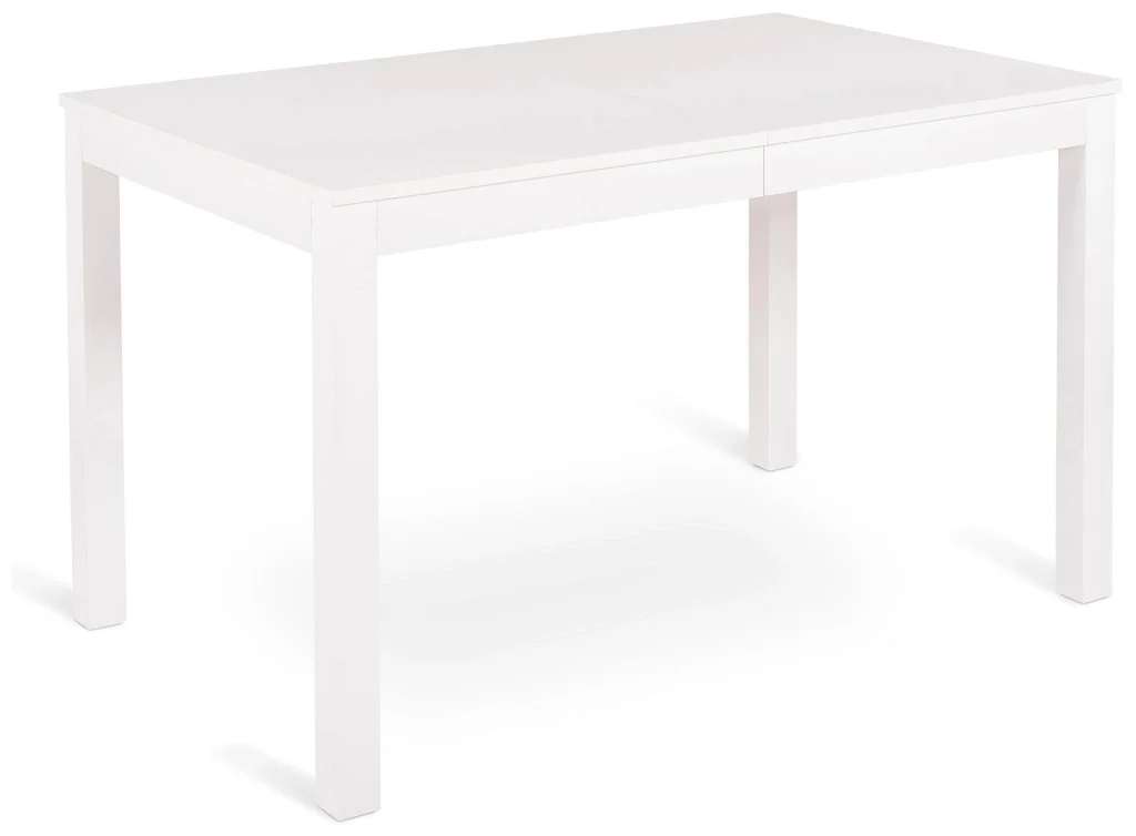 Tavolo Allungabile 130/210x80x76 cm in Legno Top in Melaminico Bianco Frassinato