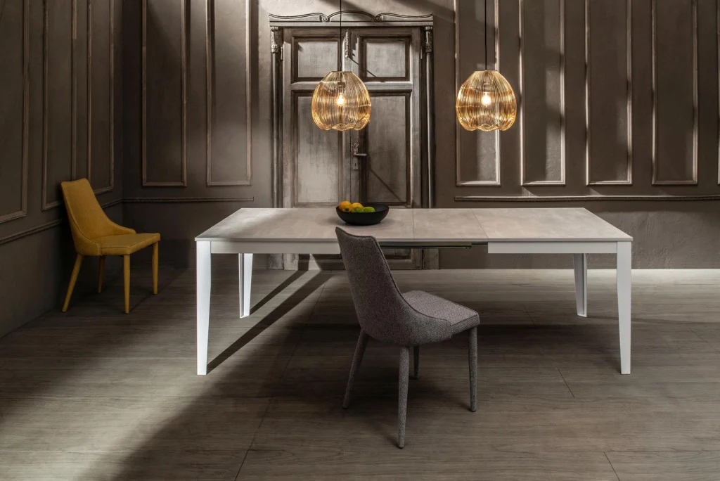 Tavolo Allungabile 130/290x80x76 cm in Melaminico Big Bianco - Image 2