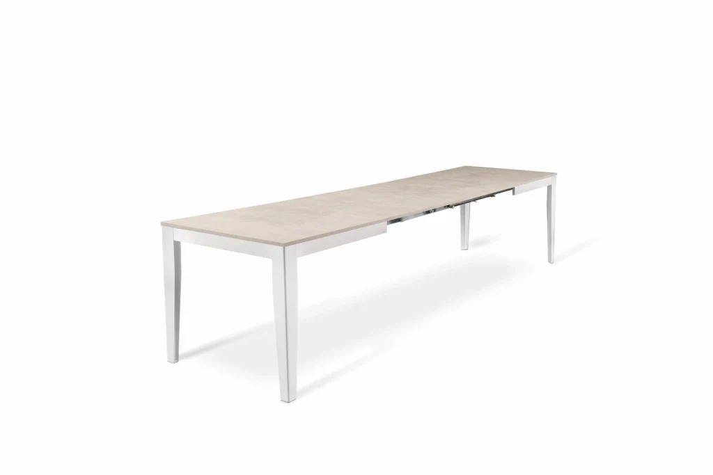 Tavolo Allungabile 130/290x80x76 cm in Melaminico Big Bianco - Image 3