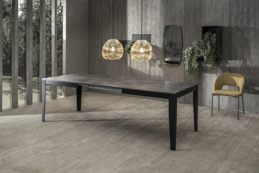 Tavolo Allungabile 130/290x80x76 cm in Melaminico Big Grigio - Image 3
