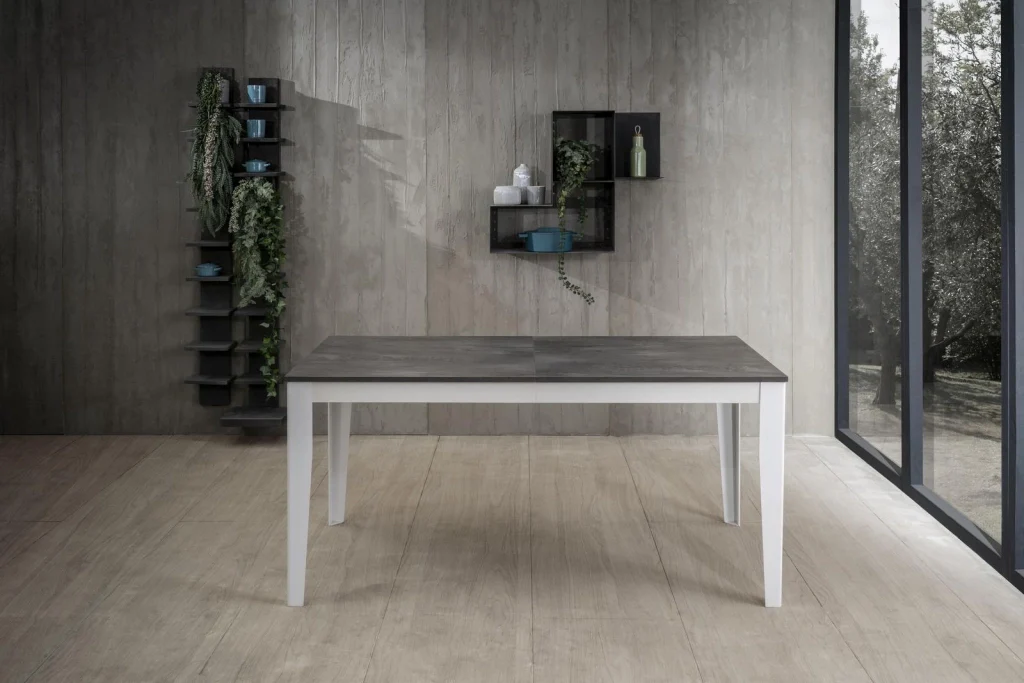 Tavolo Allungabile 130/290x80x76 cm in Melaminico Big Grigio - Image 2