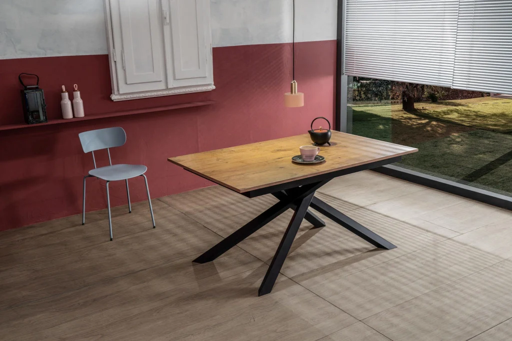 Tavolo Allungabile 140/190x90x76 cm in Melaminico Pulse Grigio - Image 3