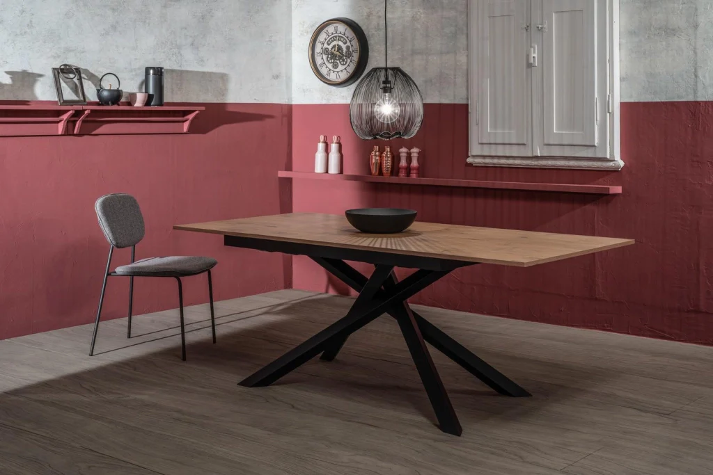 Tavolo Allungabile 140/190x90x76 cm in Melaminico Pulse Grigio - Image 4